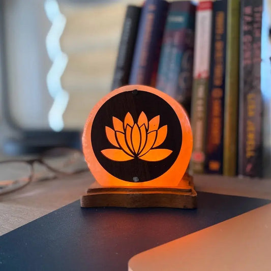 Lotus USB Plugin Himalayan Salt Lamp Ali Salt Store