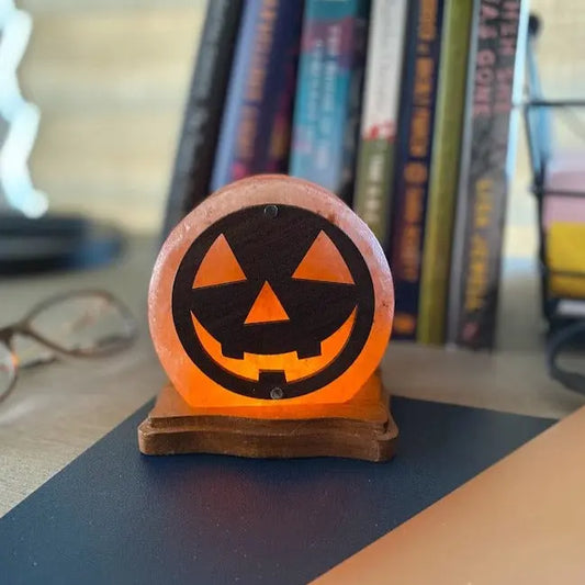 USB Himalayan Salt Lamp Jack o Lantern Ali Salt Store