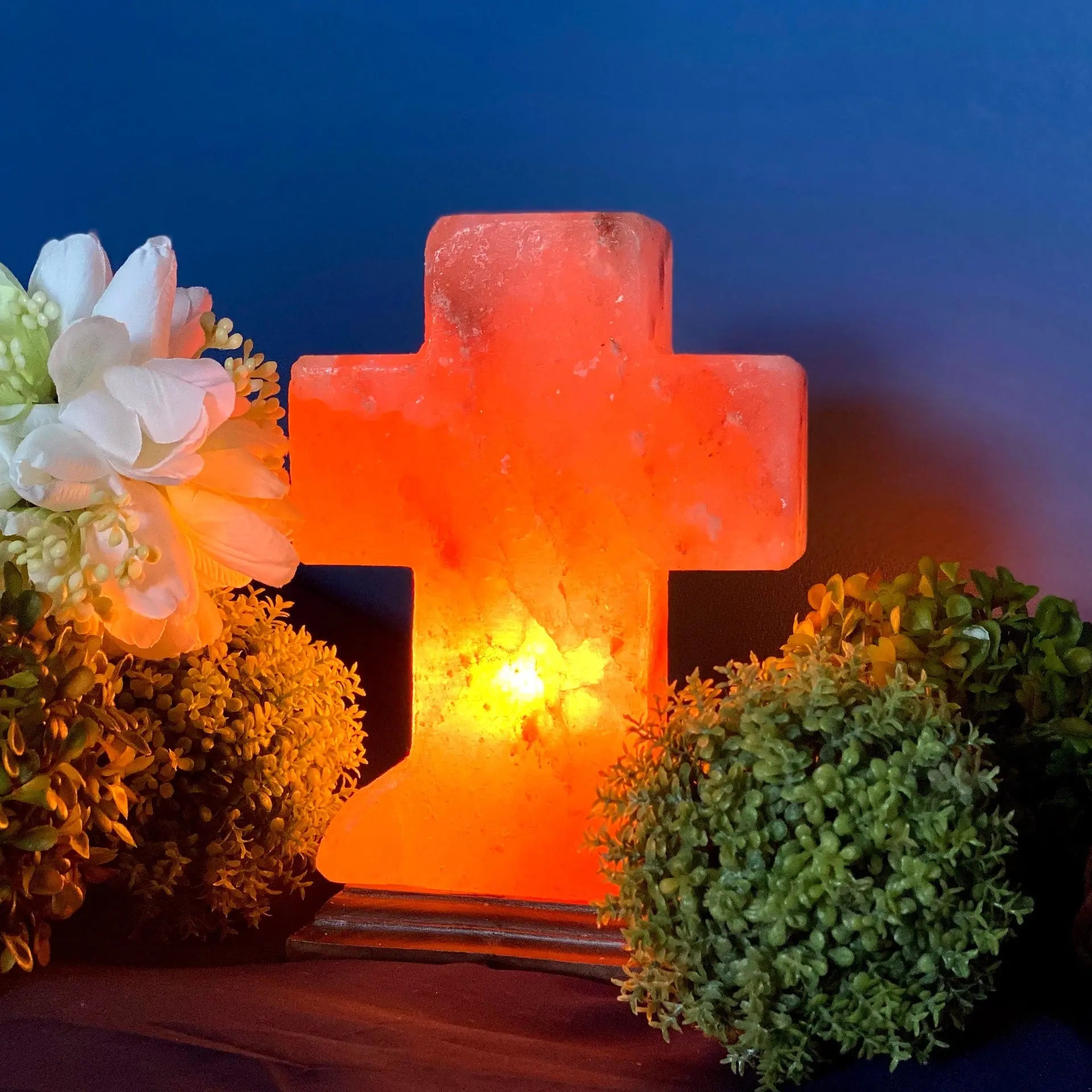 Himalayan Salt Latin Cross Lamp Ali Salt Store