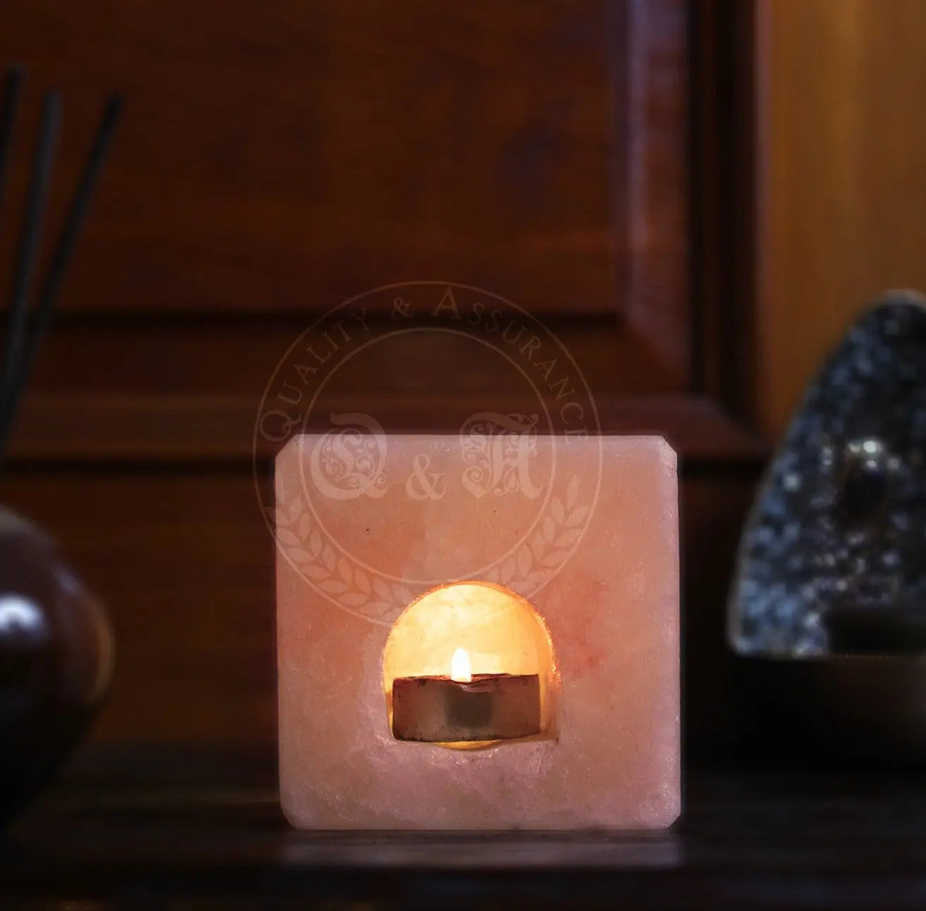 himalayan salt tea light candle holders