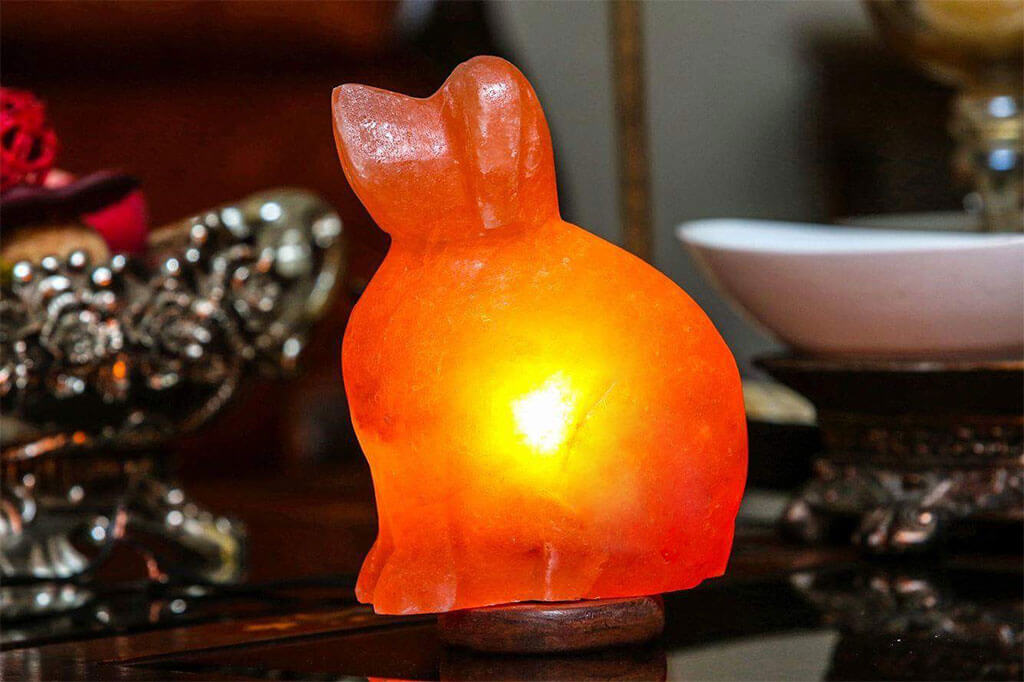 100% Natural Himalayan Salt Lamp Dog 8lbs Ali Salt Store