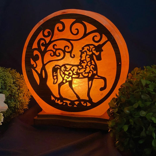Himalayan Salt Unicorn Horse Lamp Ali Salt Store