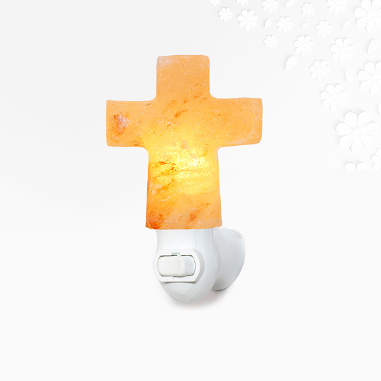 Himalayan Salt Cross Night Light Ali Salt Store
